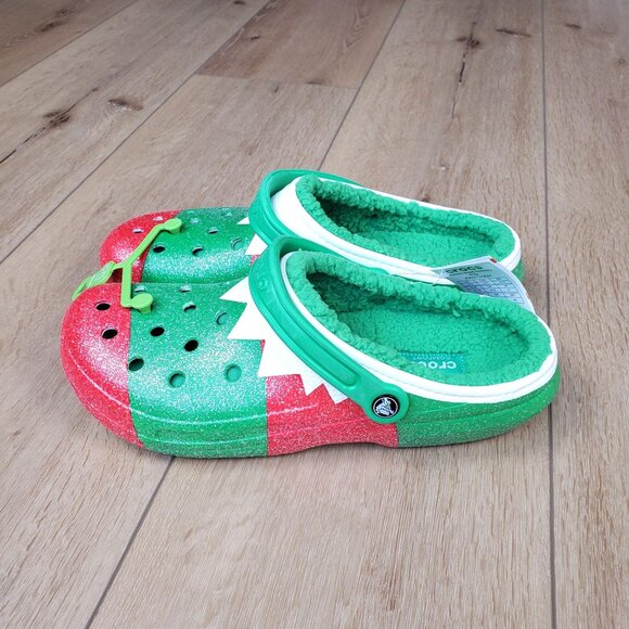 Crocs Classic Elf Faux Fur Lined Clogs Holiday Christmas Glitter Mens 13 /Wmn14 main image 6